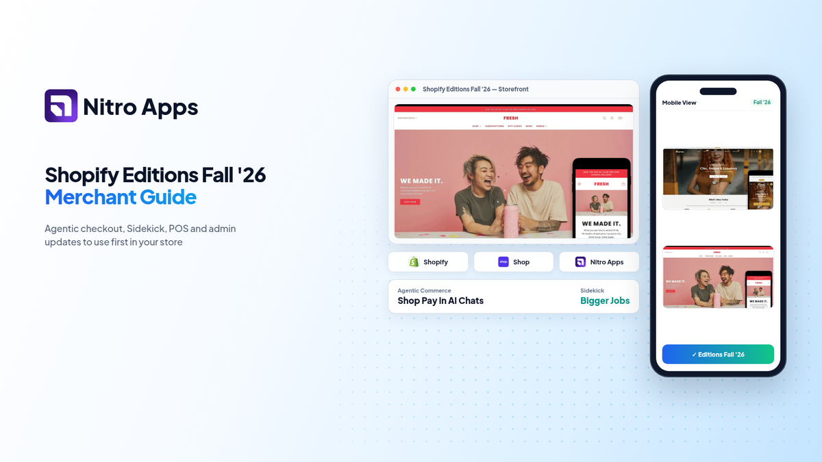 Shopify Editions Fall ’26: Practical Guide for Store Owners