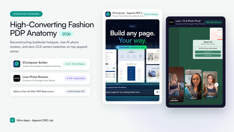 High-Converting Fashion PDP Anatomy — Nitro Apps 2026 Editorial Benchmark