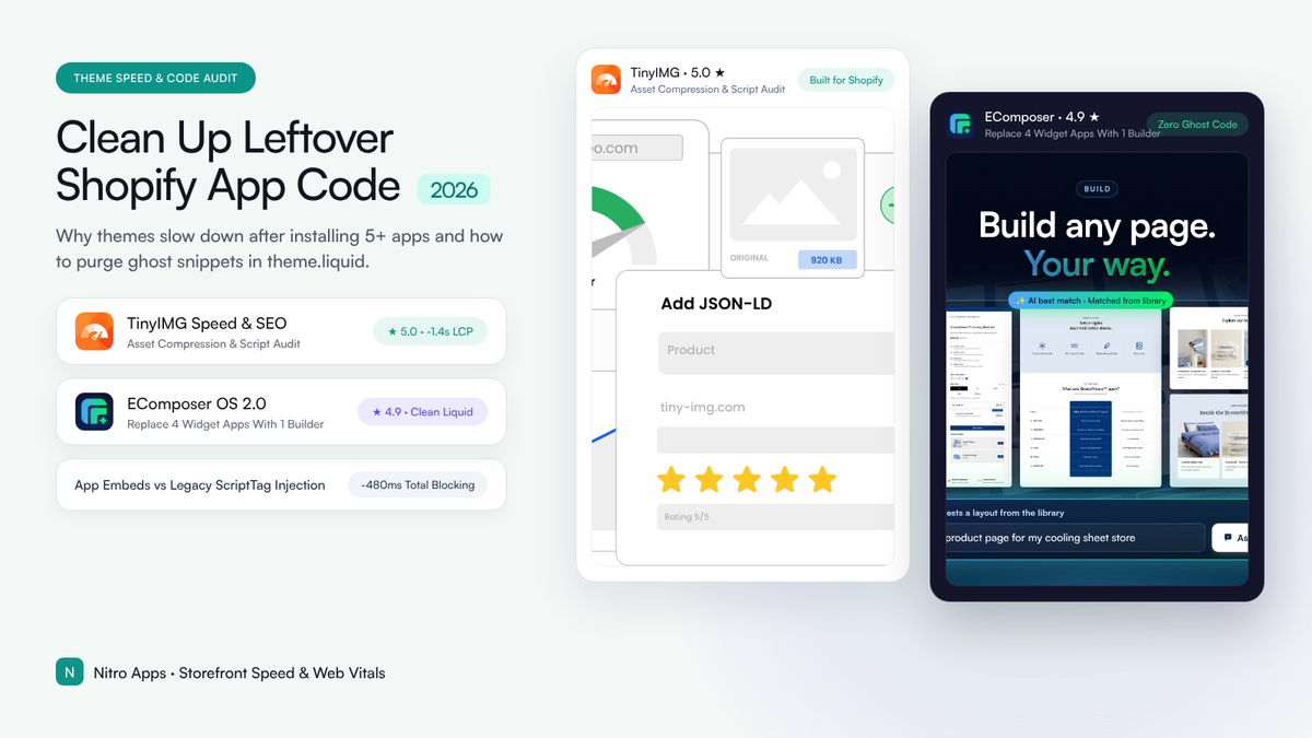 Why Shopify Themes Slow Down After Installing 5+ Apps (And How to Clean Up Leftover Theme Code)