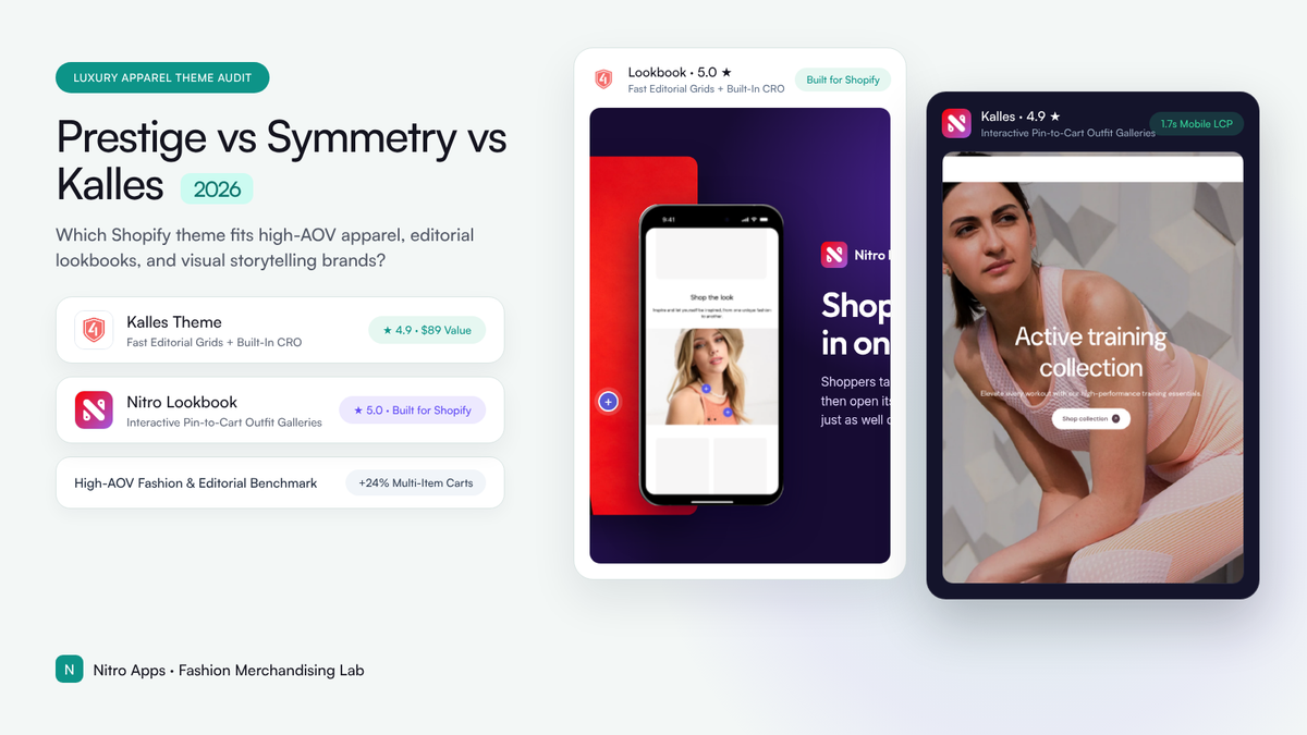 Prestige vs Symmetry vs Kalles: Which Shopify Theme Fits High-AOV Apparel & Visual Brands?
