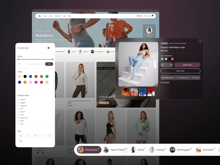 Athora Shopify theme preset and feature preview 1