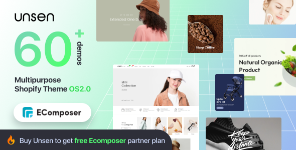 Unsen Shopify theme by The4 preview