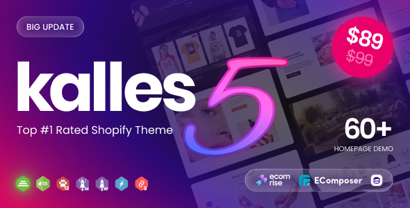 Kalles Shopify theme by The4 preview