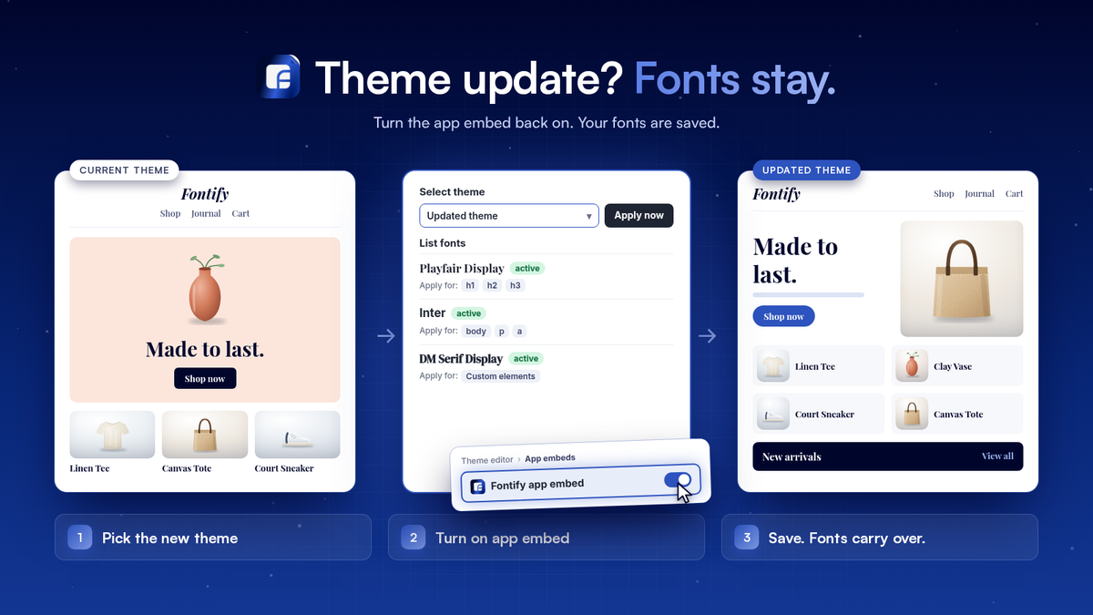 Fontify: Google & Custom Fonts Shopify app screenshot 6