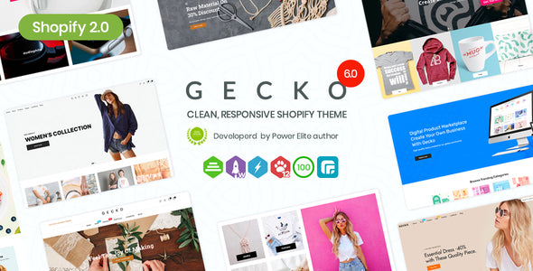 Gecko Shopify theme by The4 preview