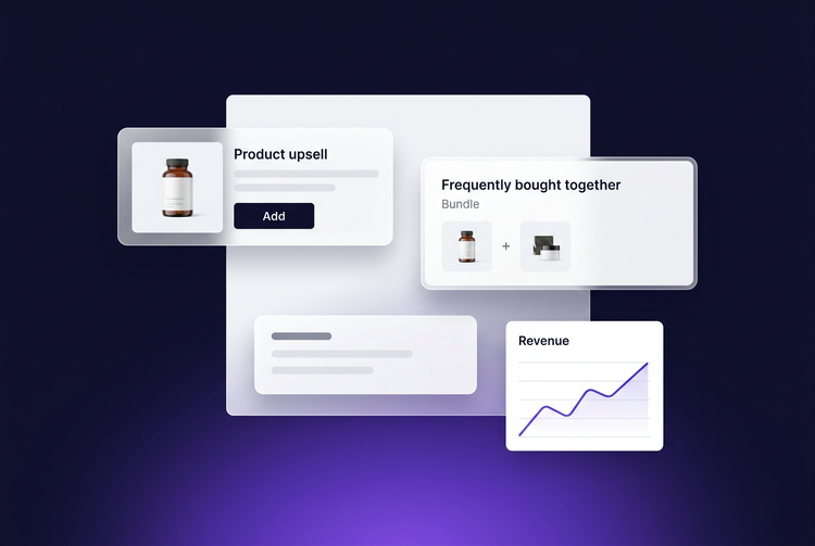 Nitro Upsell upsell, bundle and revenue cards