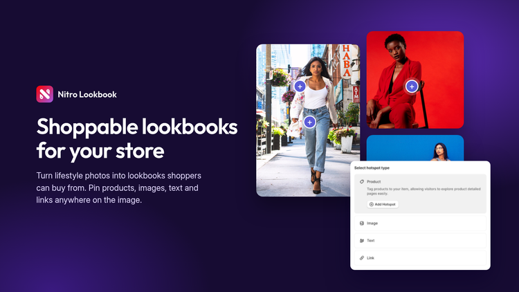 Nitro Lookbook & Image Gallery Shopify app screenshot 1