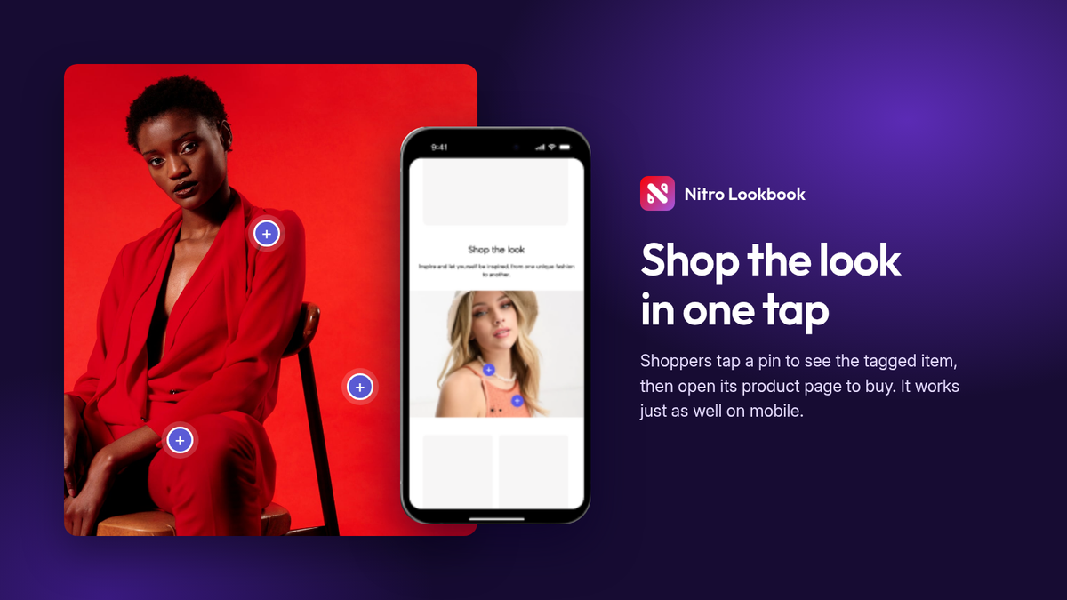 Nitro Lookbook & Image Gallery Shopify app screenshot 2