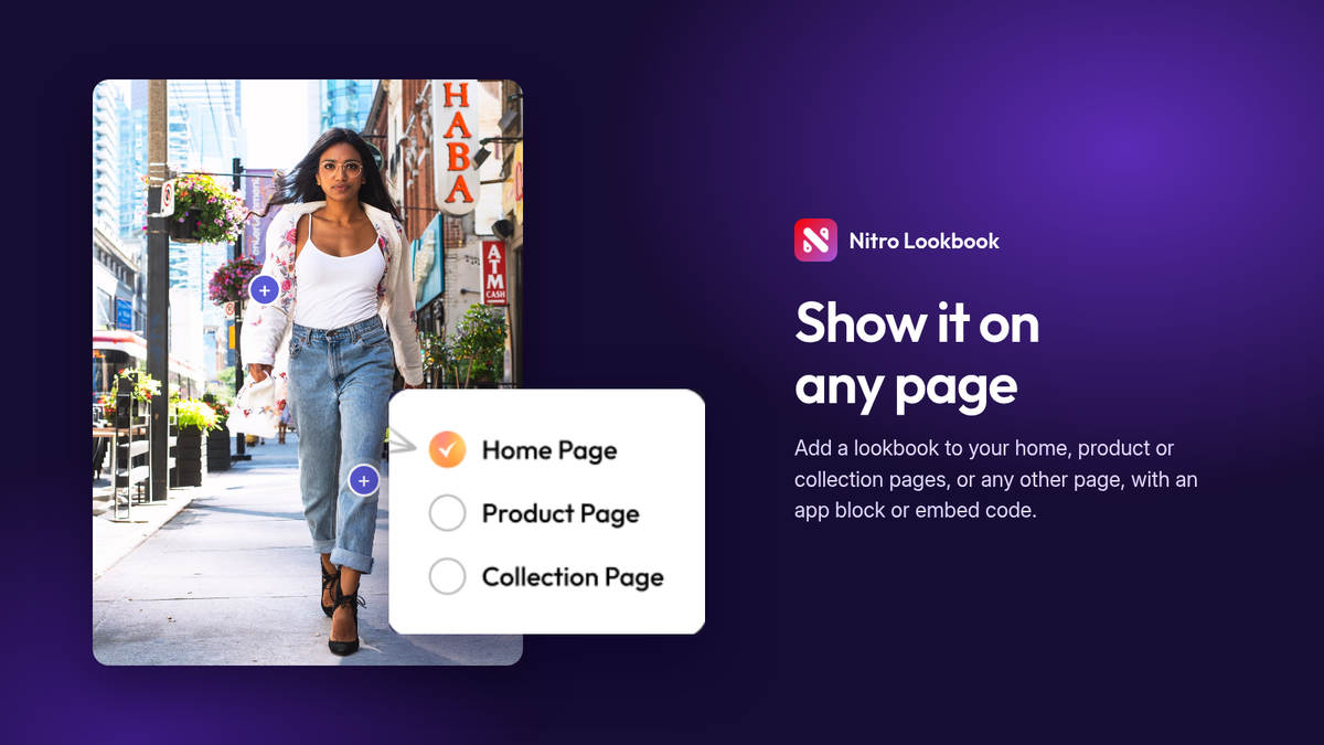 Nitro Lookbook & Image Gallery Shopify app screenshot 5