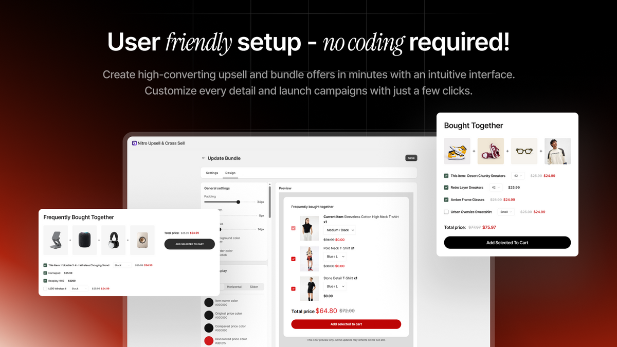 Nitro: Upsell & Cross-Sell