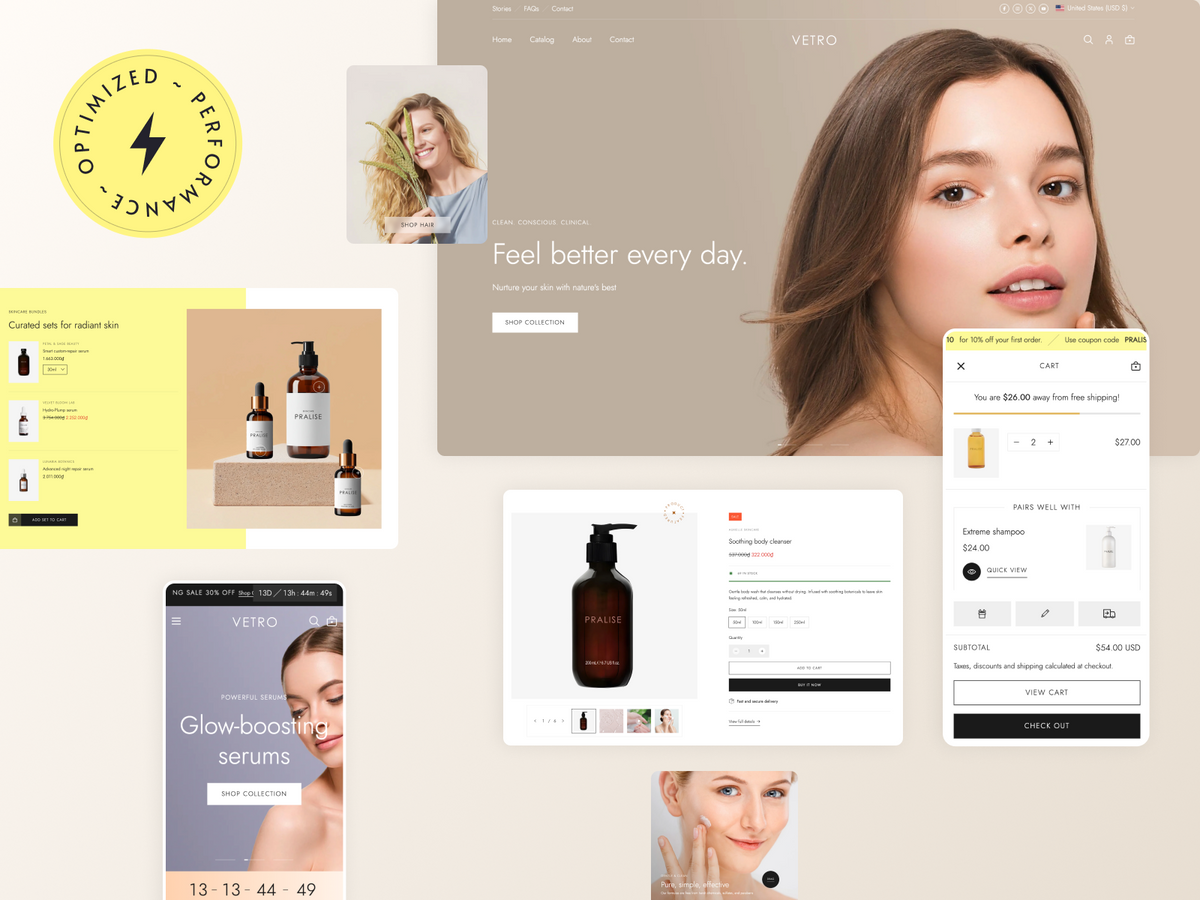 Vetro Shopify theme preset and feature preview 3